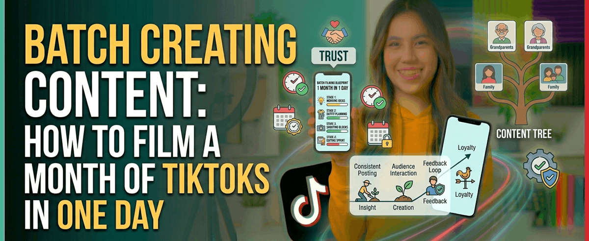 Batch Creating Content: How to Film a Month of TikToks in One Day
